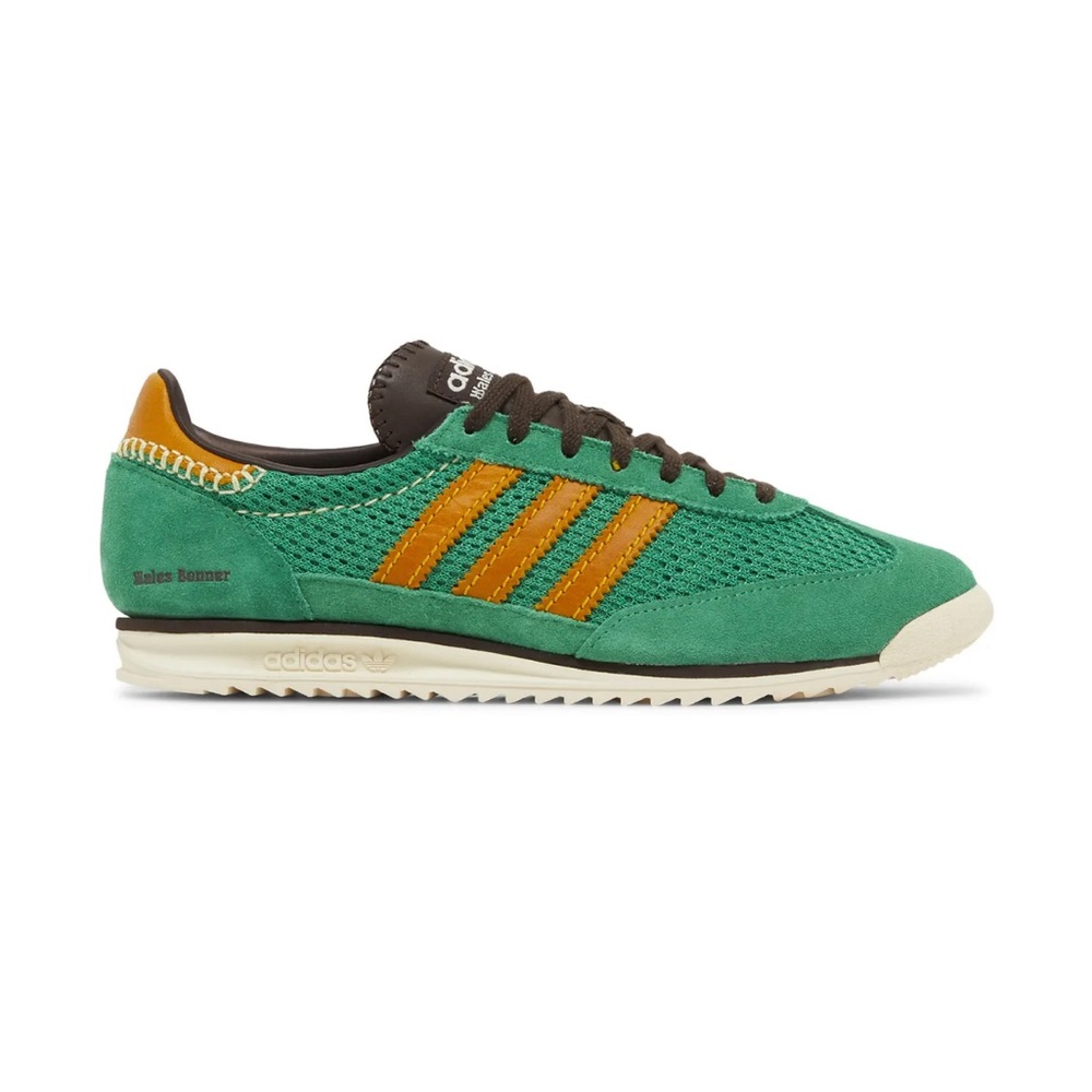 Adidas Green and Orange Women's Sneakers